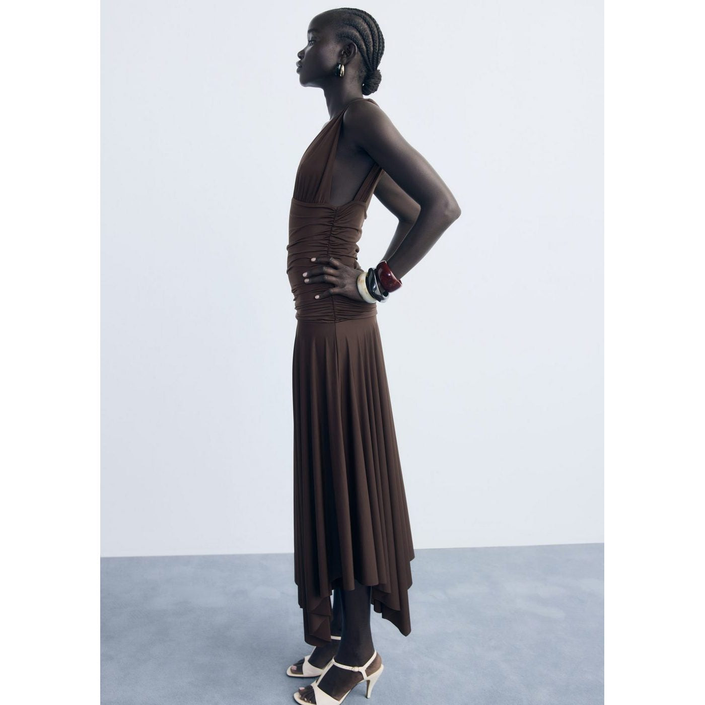 Robe Longue Motif Combiné