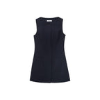 Robe À Rayures Tennis Avec Boutons Dissimulés