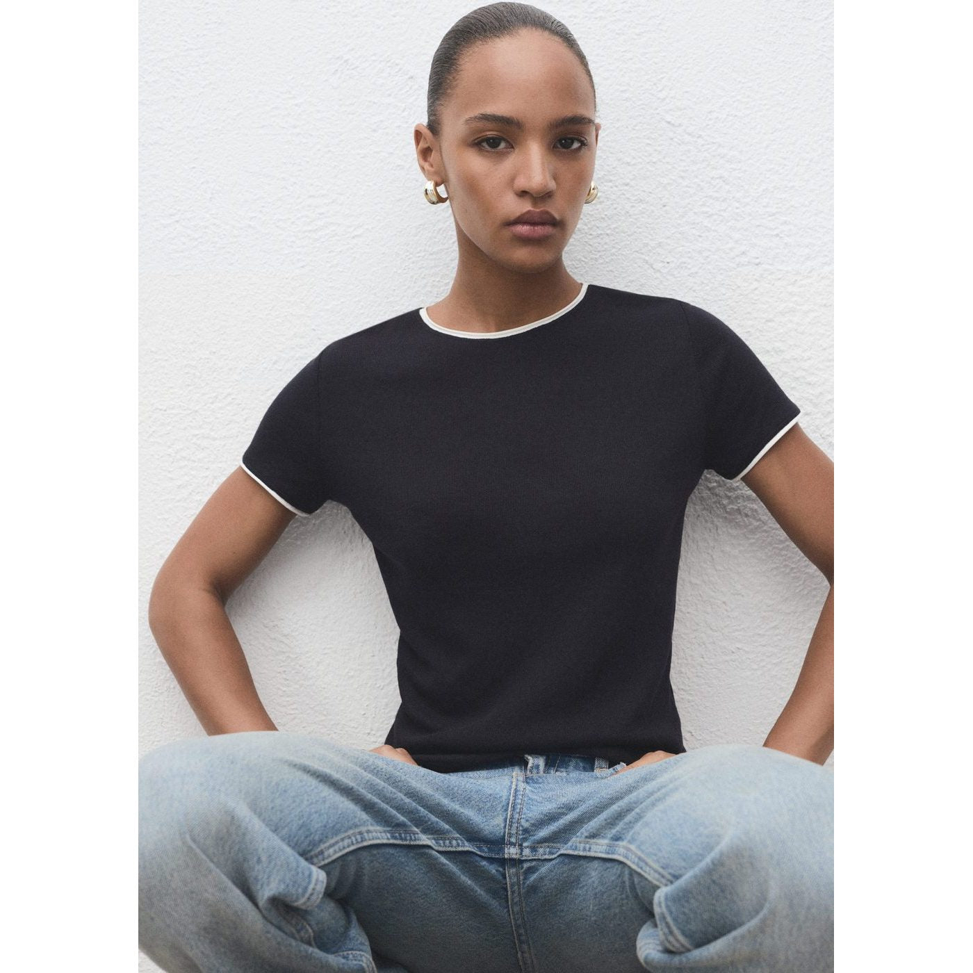 T-Shirt Coton Combiné