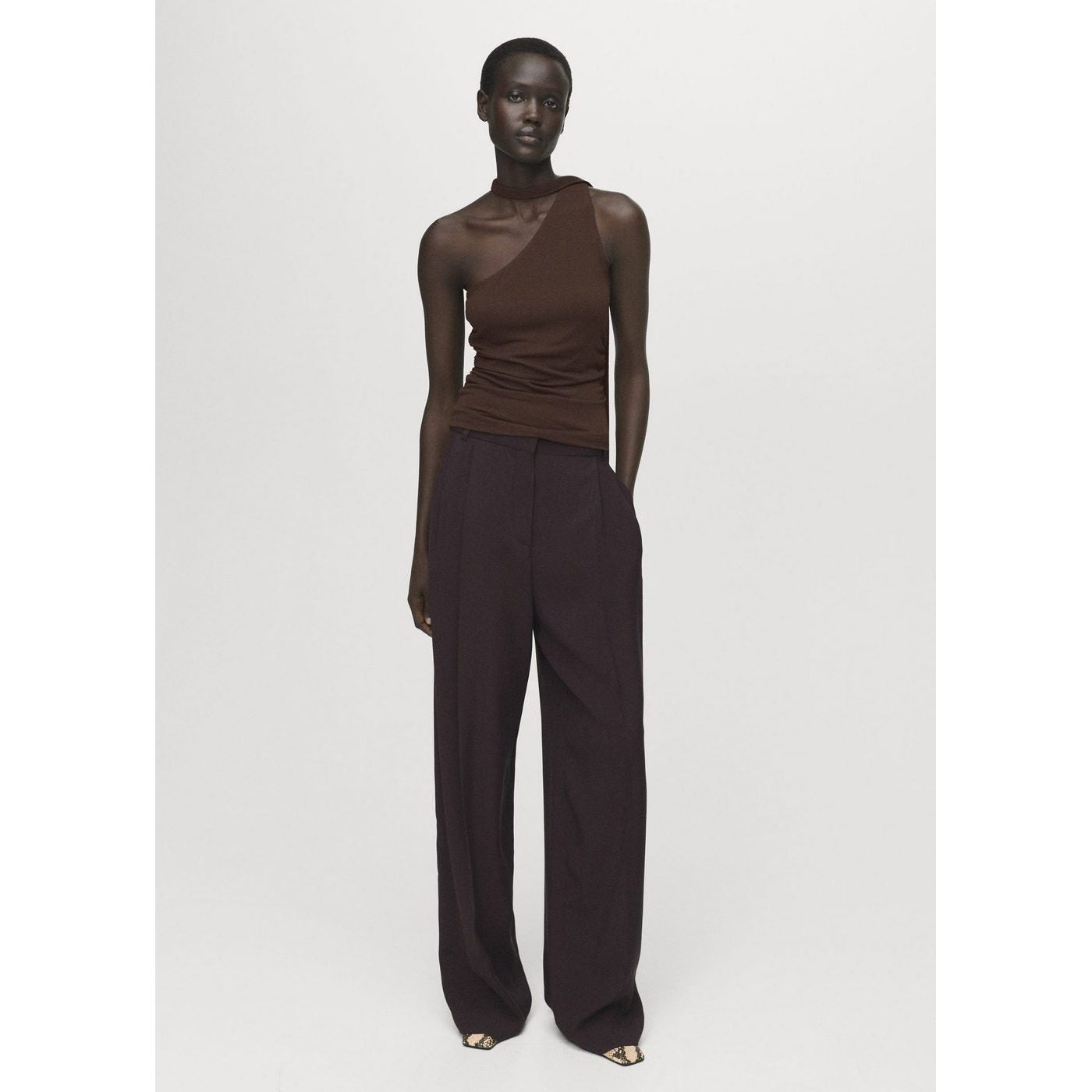Top Asymétrique Foulard