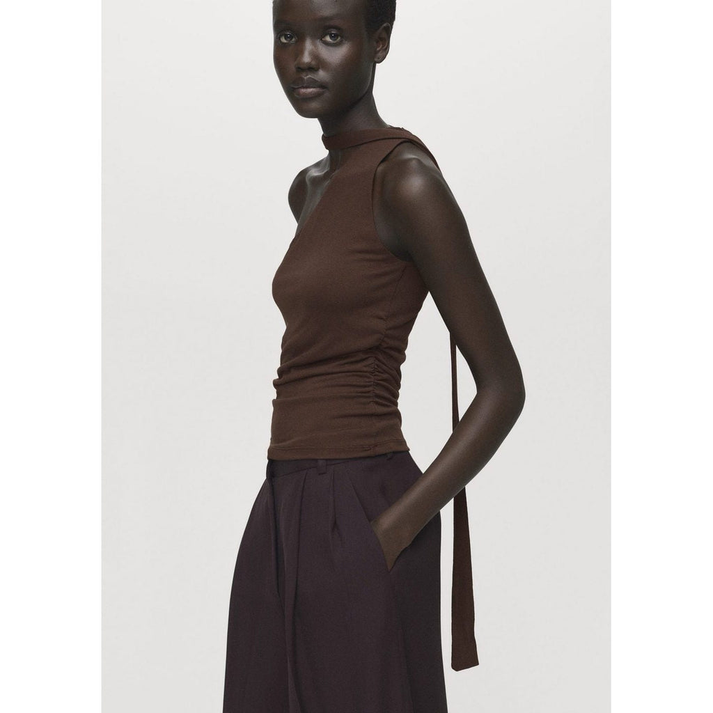 Top Asymétrique Foulard