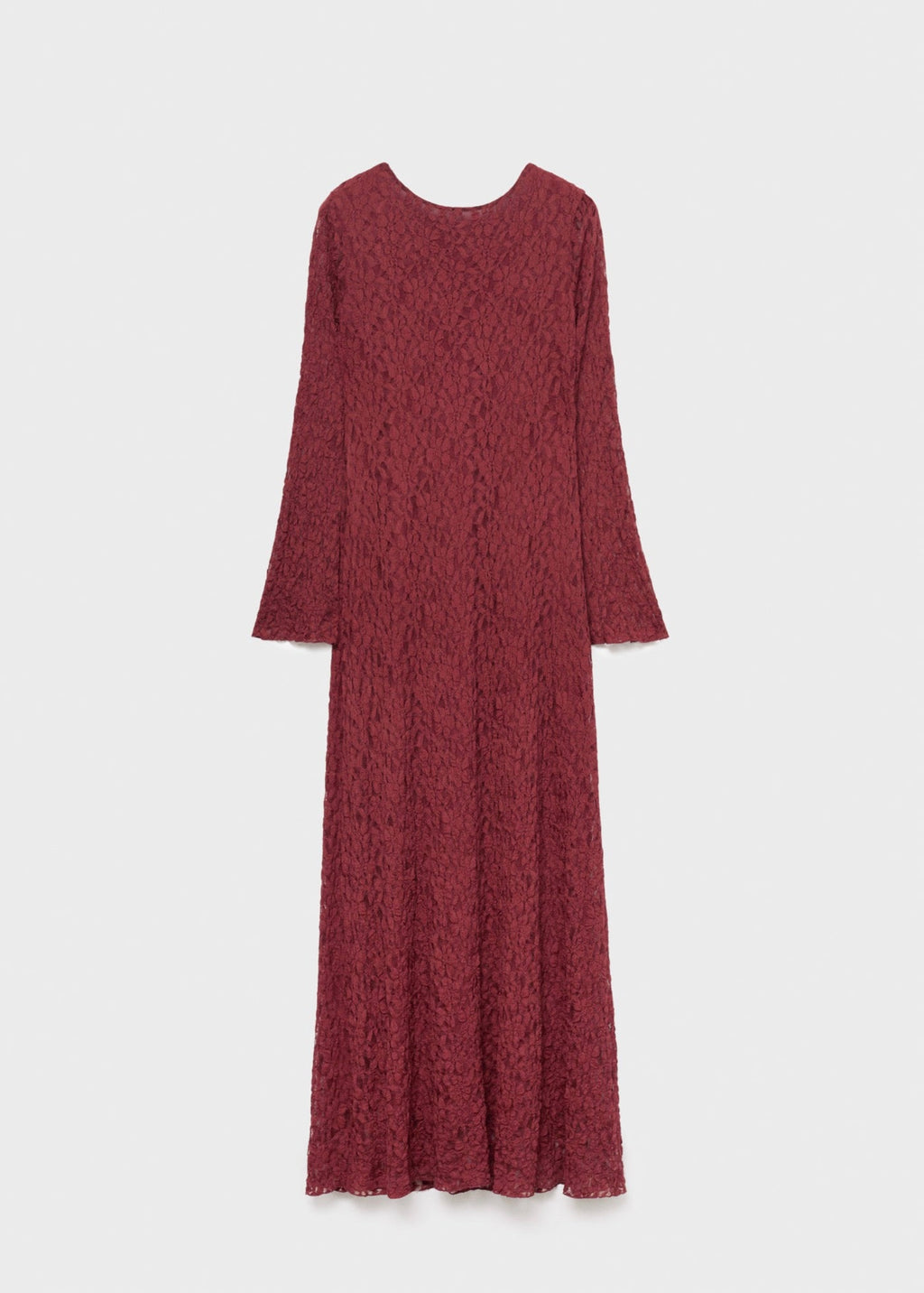 Robe Dentelle Manches Évasées