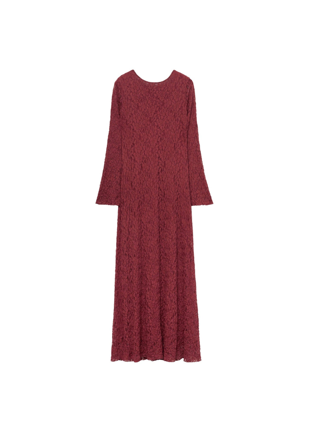 Robe Dentelle Manches Évasées