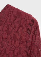 Robe Dentelle Manches Évasées