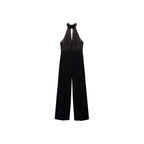 Combinaison Col À Emmanchures Américaines Et Foulard