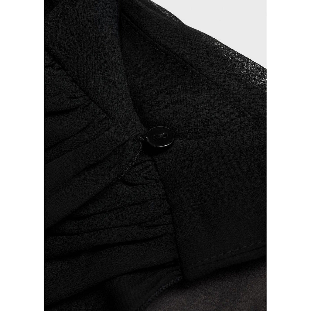 Combinaison Col À Emmanchures Américaines Et Foulard