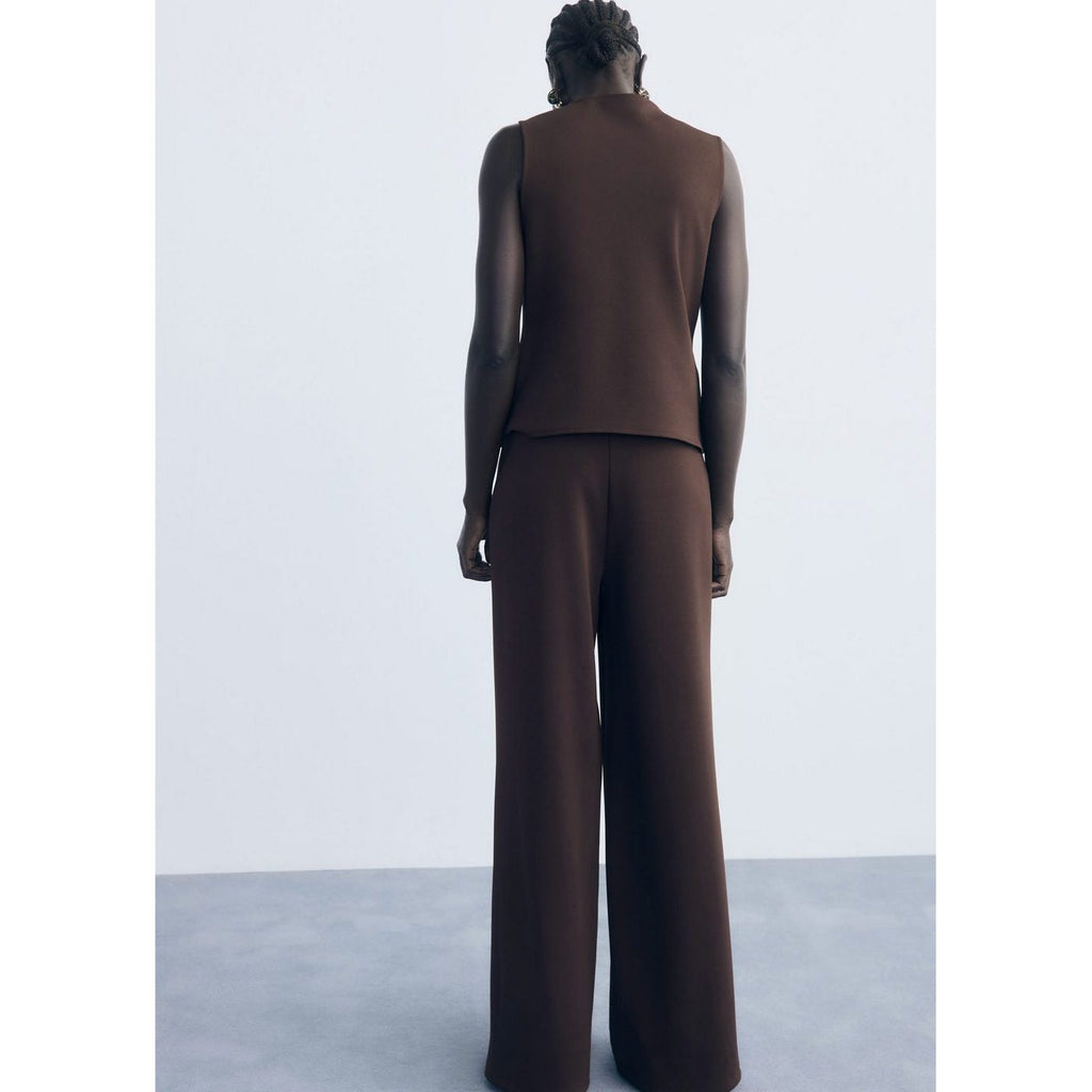 Pantalon Droit Taille Élastique