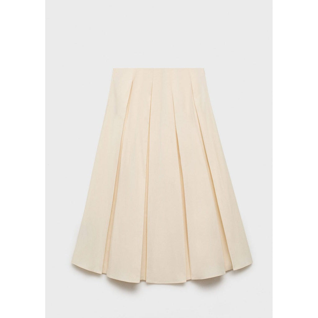 Pleated Midi-Skirt