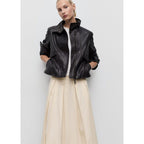 Pleated Midi-Skirt