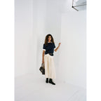 Pleated Midi-Skirt