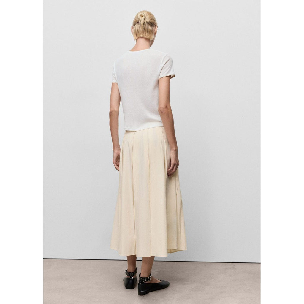 Pleated Midi-Skirt