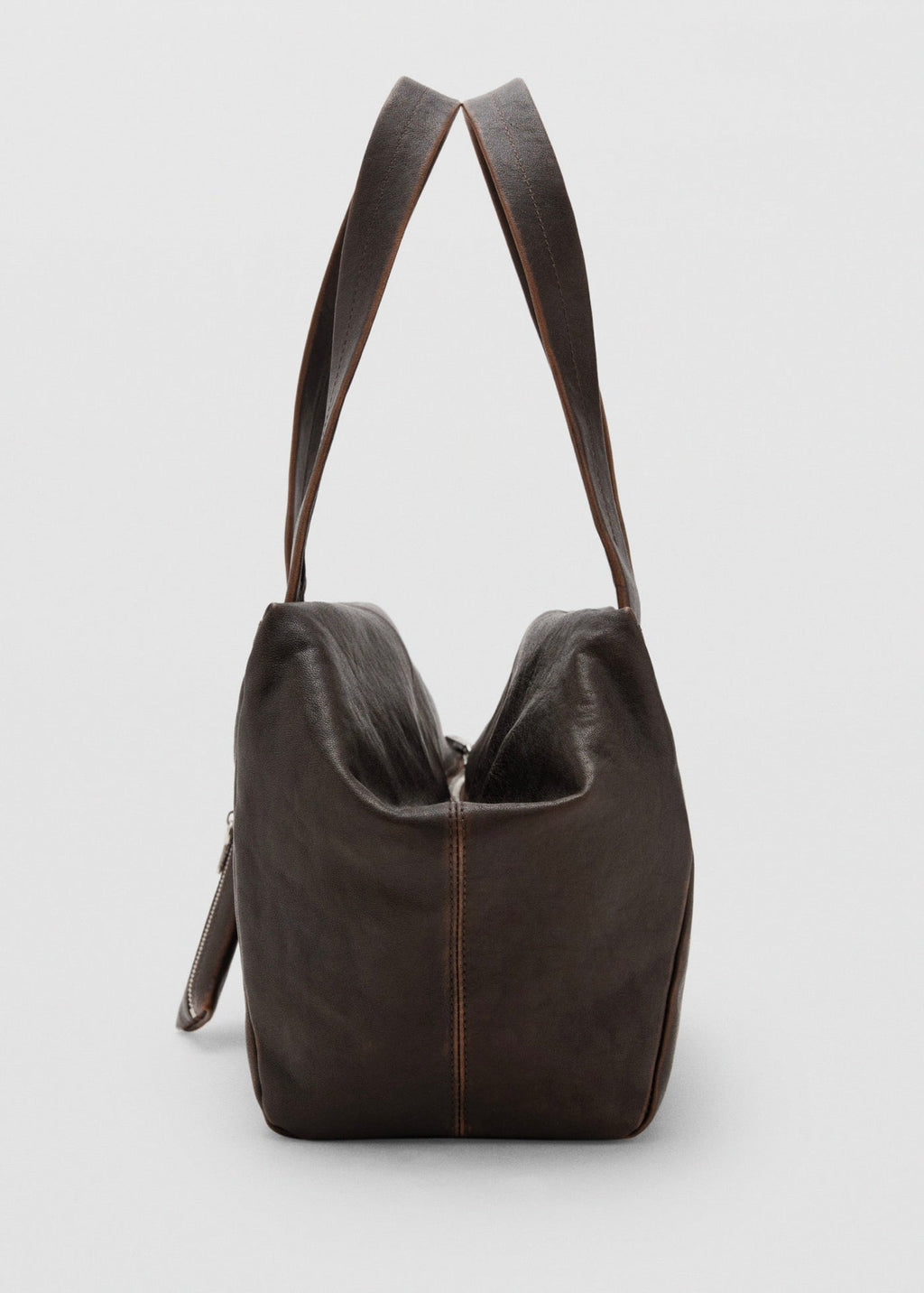 Sac Bandoulière Moyen En Cuir Avec Breloques