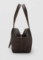 Sac Bandoulière Moyen En Cuir Avec Breloques