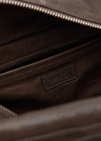 Sac Bandoulière Moyen En Cuir Avec Breloques