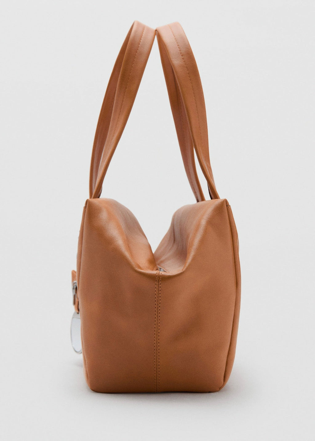 Sac Bandoulière Moyen En Cuir Avec Breloques