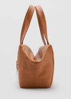 Sac Bandoulière Moyen En Cuir Avec Breloques