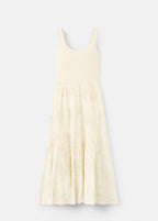 Robe Combinée Broderie À Fleurs