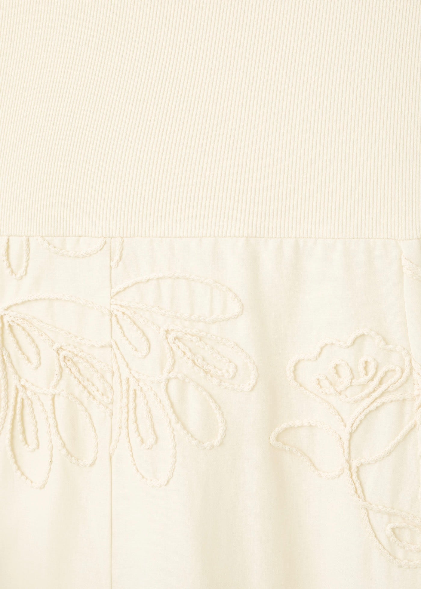 Robe Combinée Broderie À Fleurs