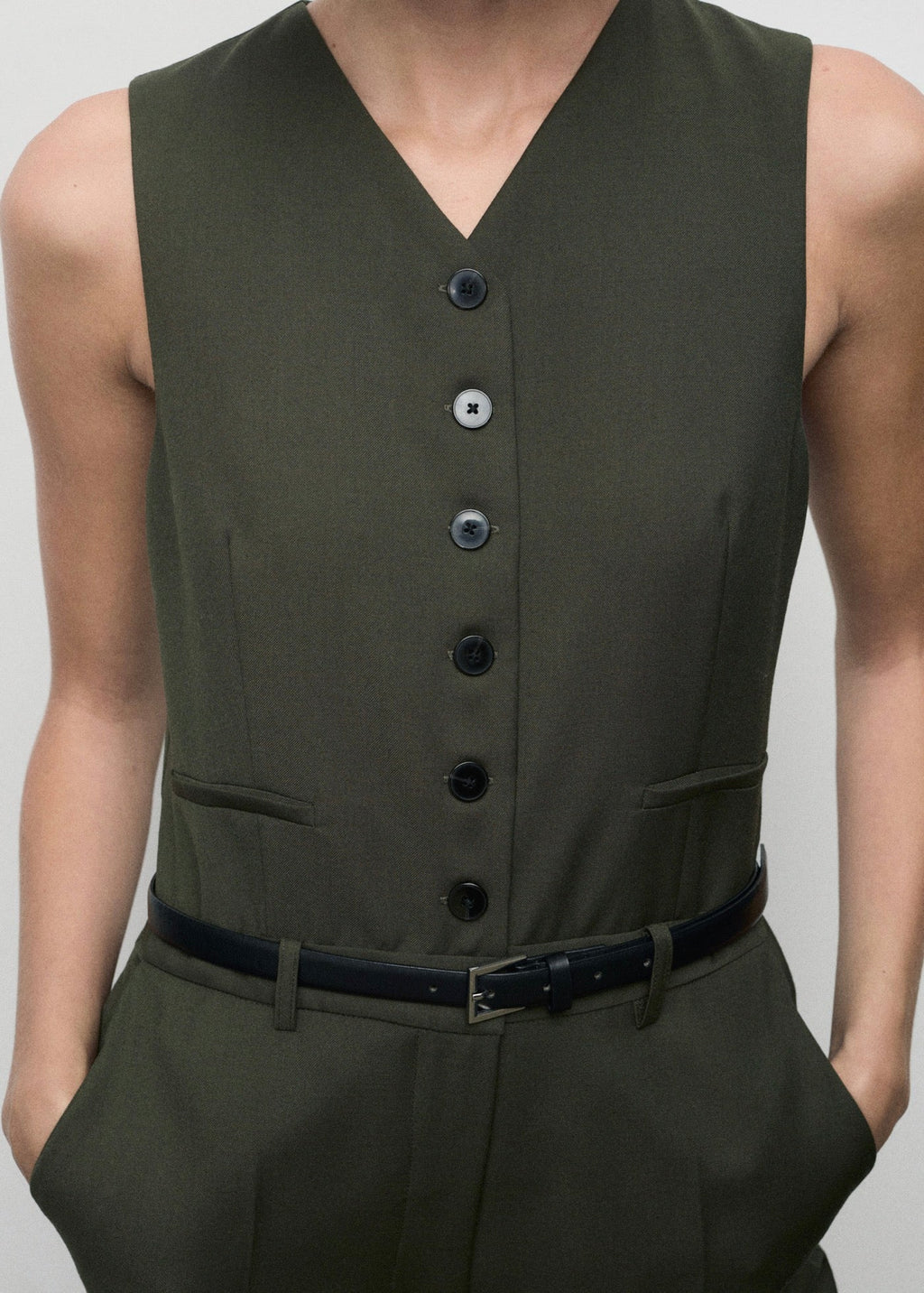 Combinaison Style Tailleur Avec Ceinture