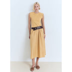 Robe Midi Tissu Combiné