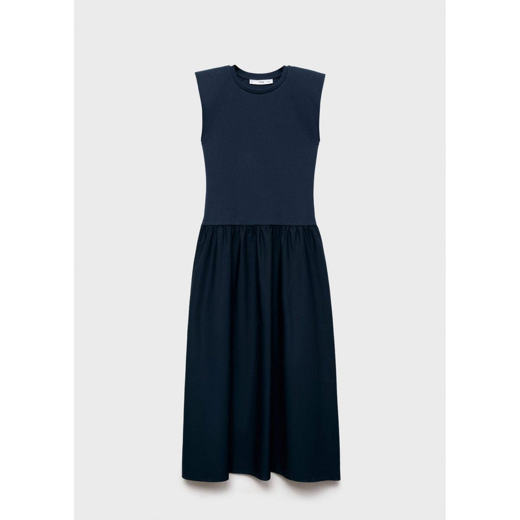 Robe Midi Tissu Combiné