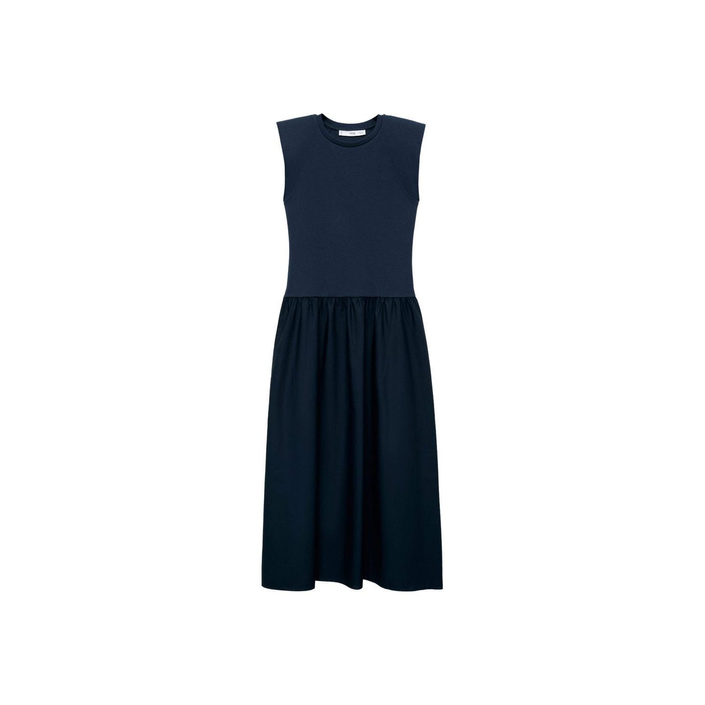 Robe Midi Tissu Combiné
