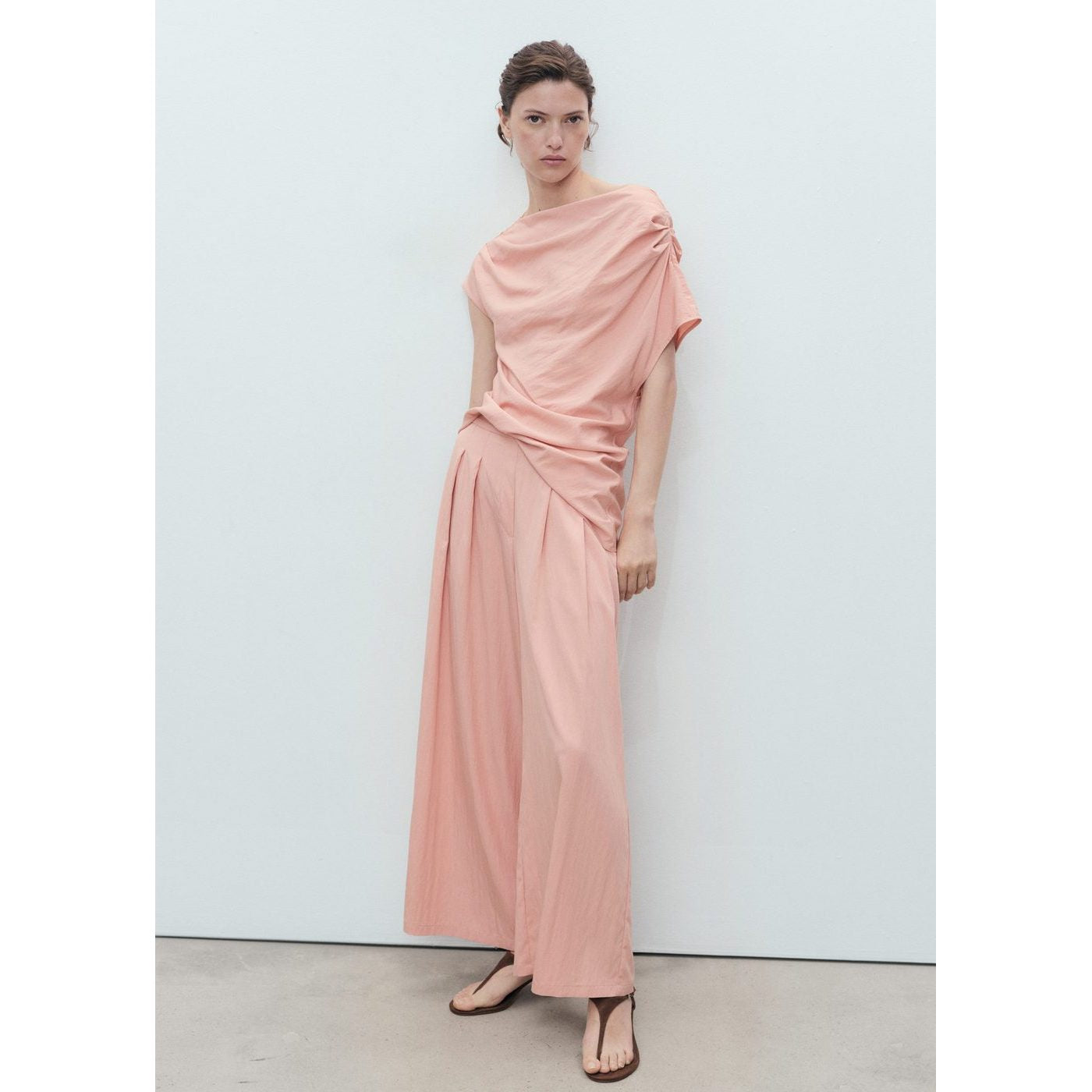 Pantalon Palazzo À Pinces