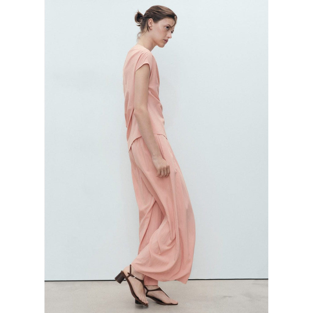 Pantalon Palazzo À Pinces