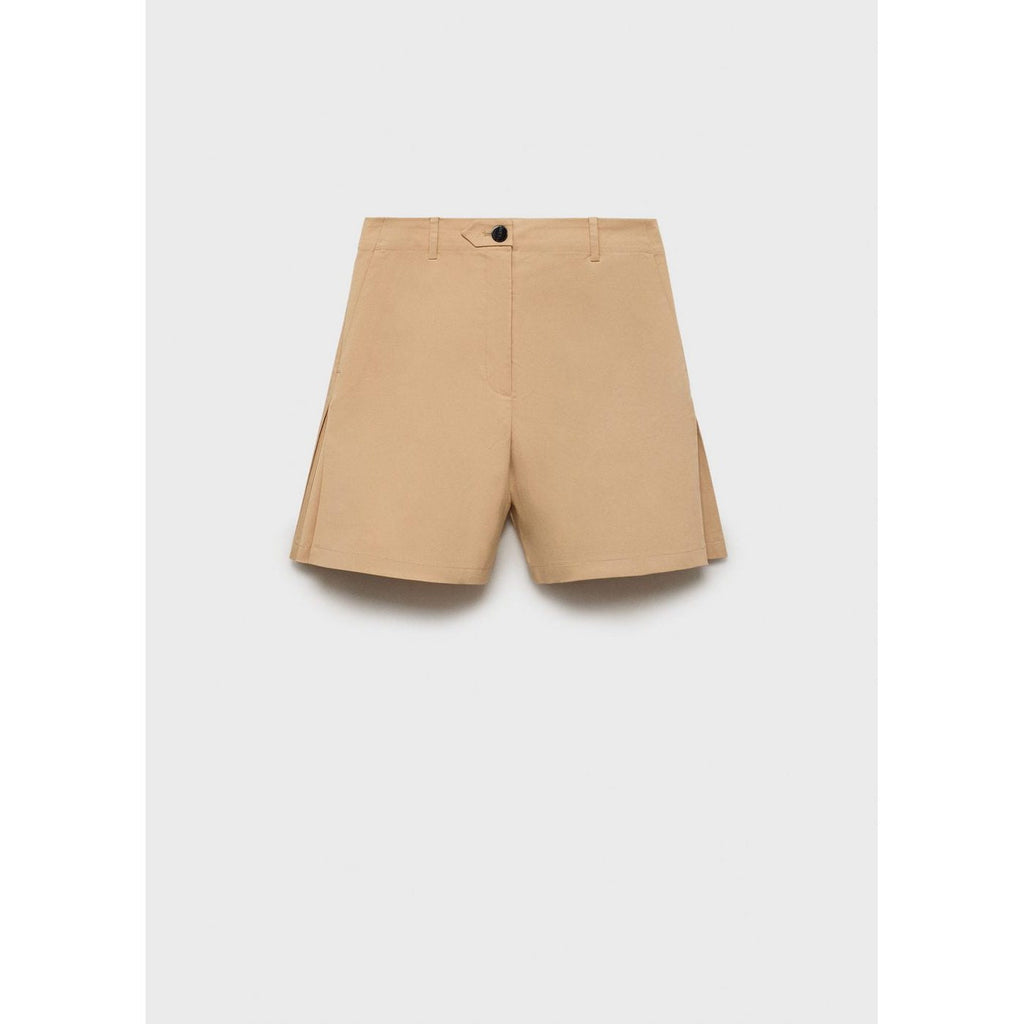 Short Droit À Plis