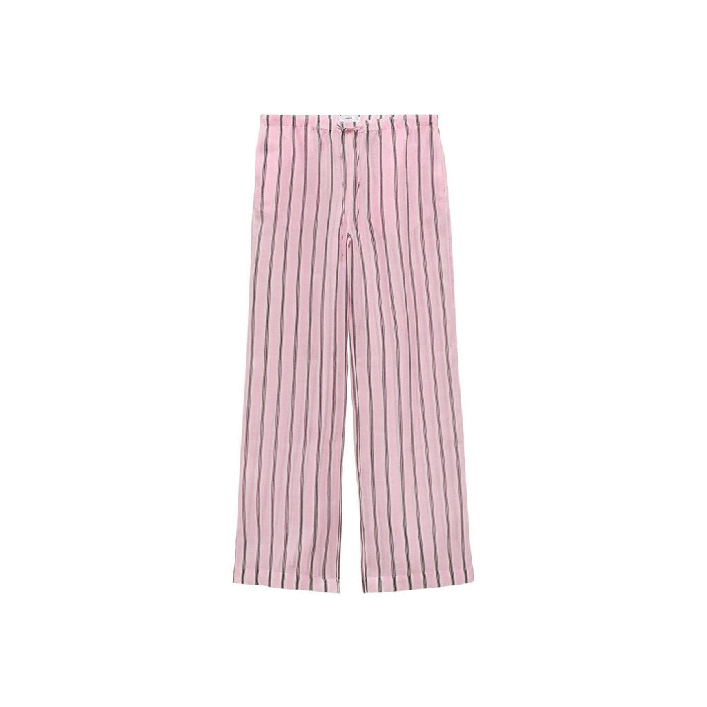 Pantalon En Ramie À Rayures