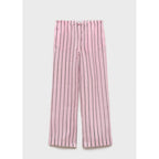 Pantalon En Ramie À Rayures