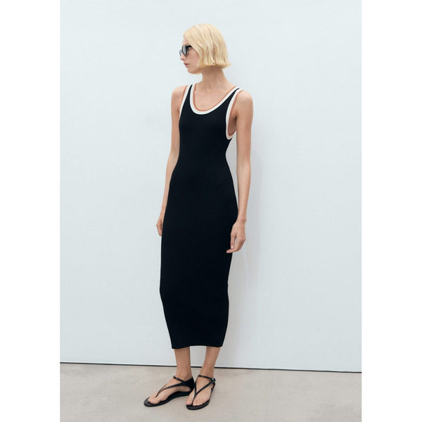 Robe Maille Détails Contrastants