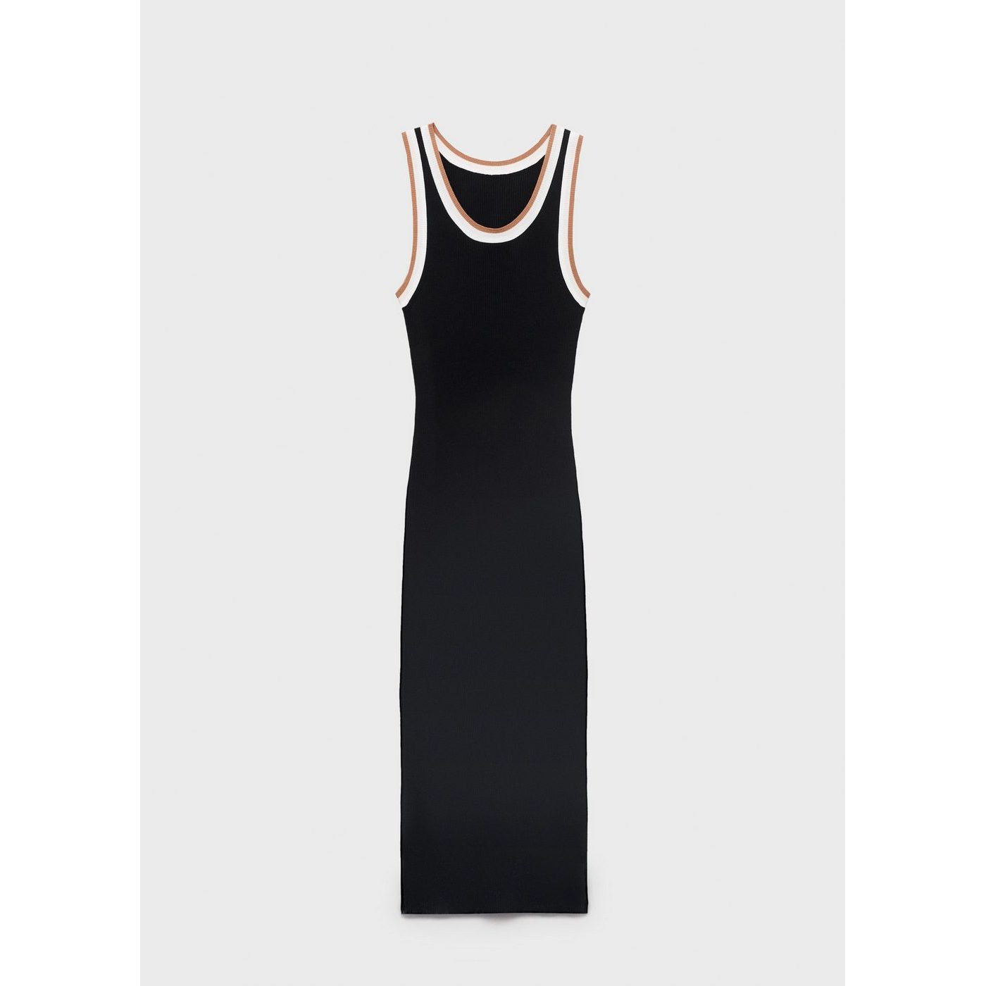 Robe Maille Détails Contrastants