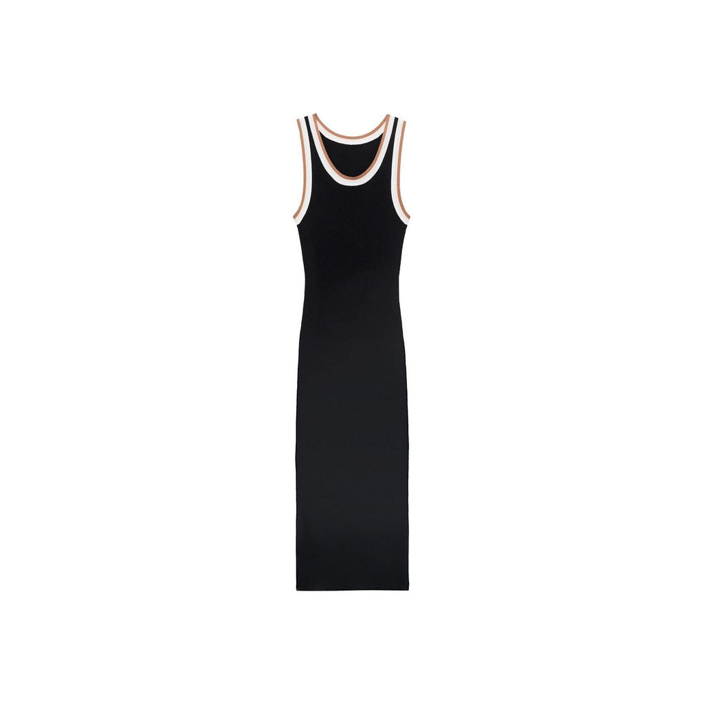 Robe Maille Détails Contrastants