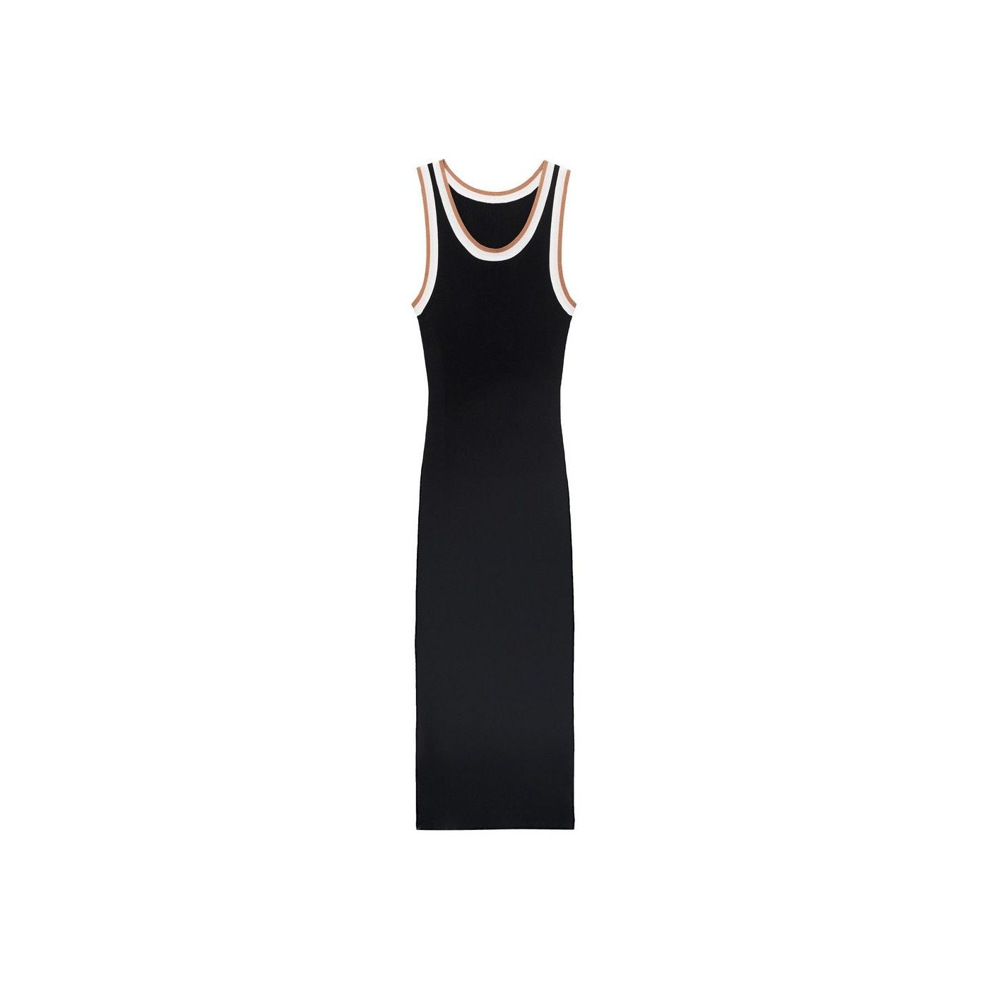 Robe Maille Détails Contrastants