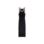 Robe Maille Détails Contrastants