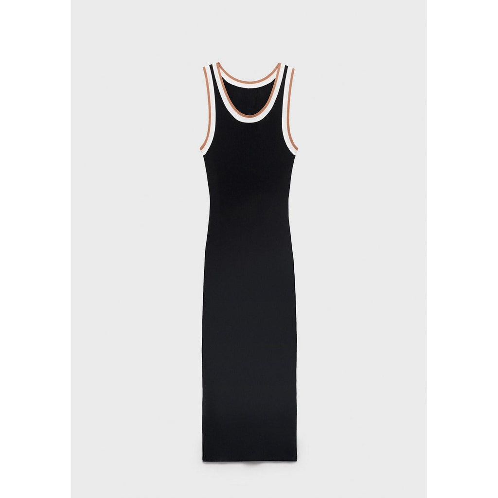 Robe Maille Détails Contrastants