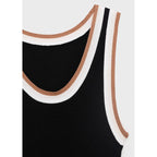 Robe Maille Détails Contrastants