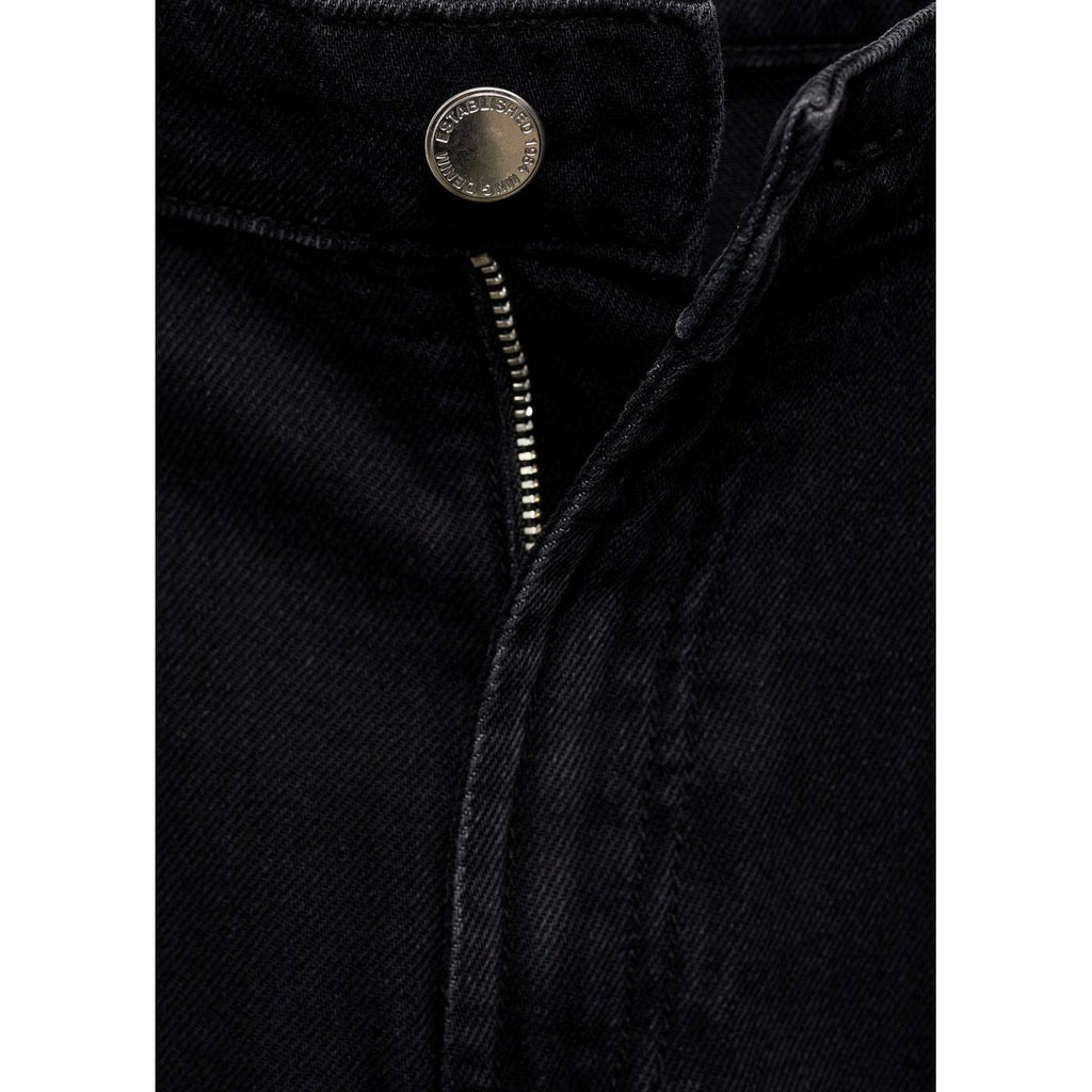 Bermuda En Jean Taille Normale À Pinces
