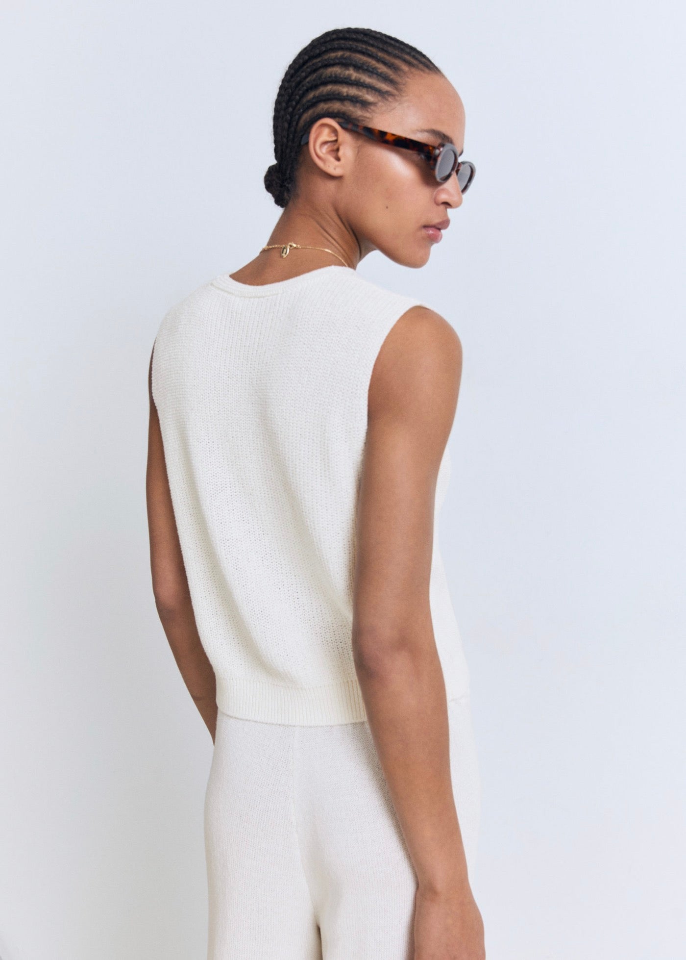 Gilet Maille Ajourée