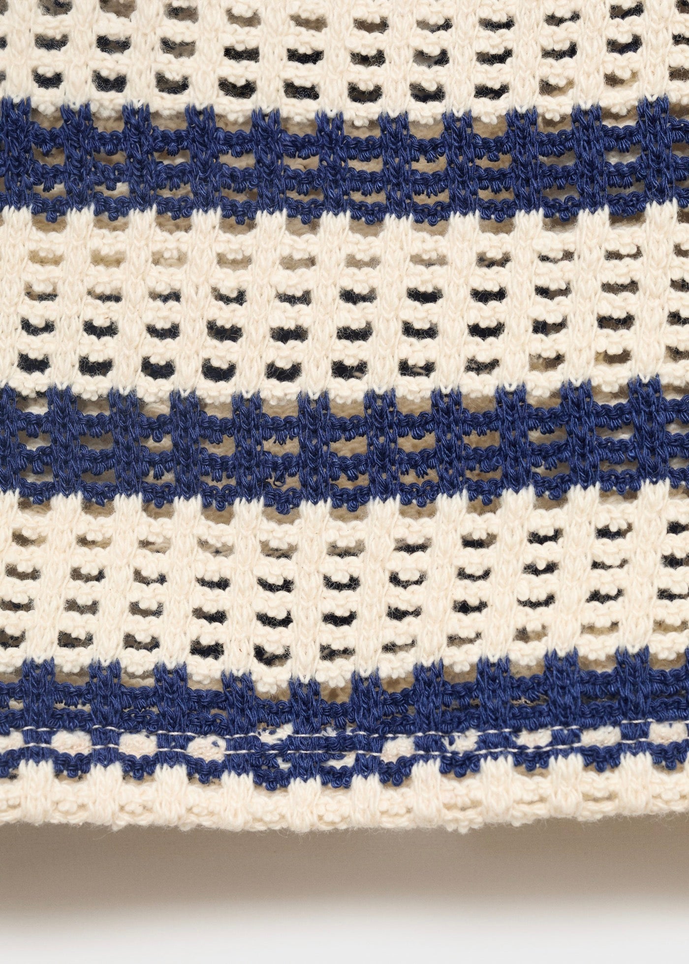 Cardigan Rayures Manches Courtes