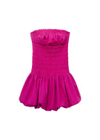 Robe Courte Froncée Ballon