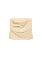 Top En Lin Mélangé Bustier