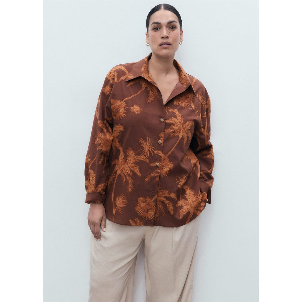 Chemise Coton En Imprimé Palmiers