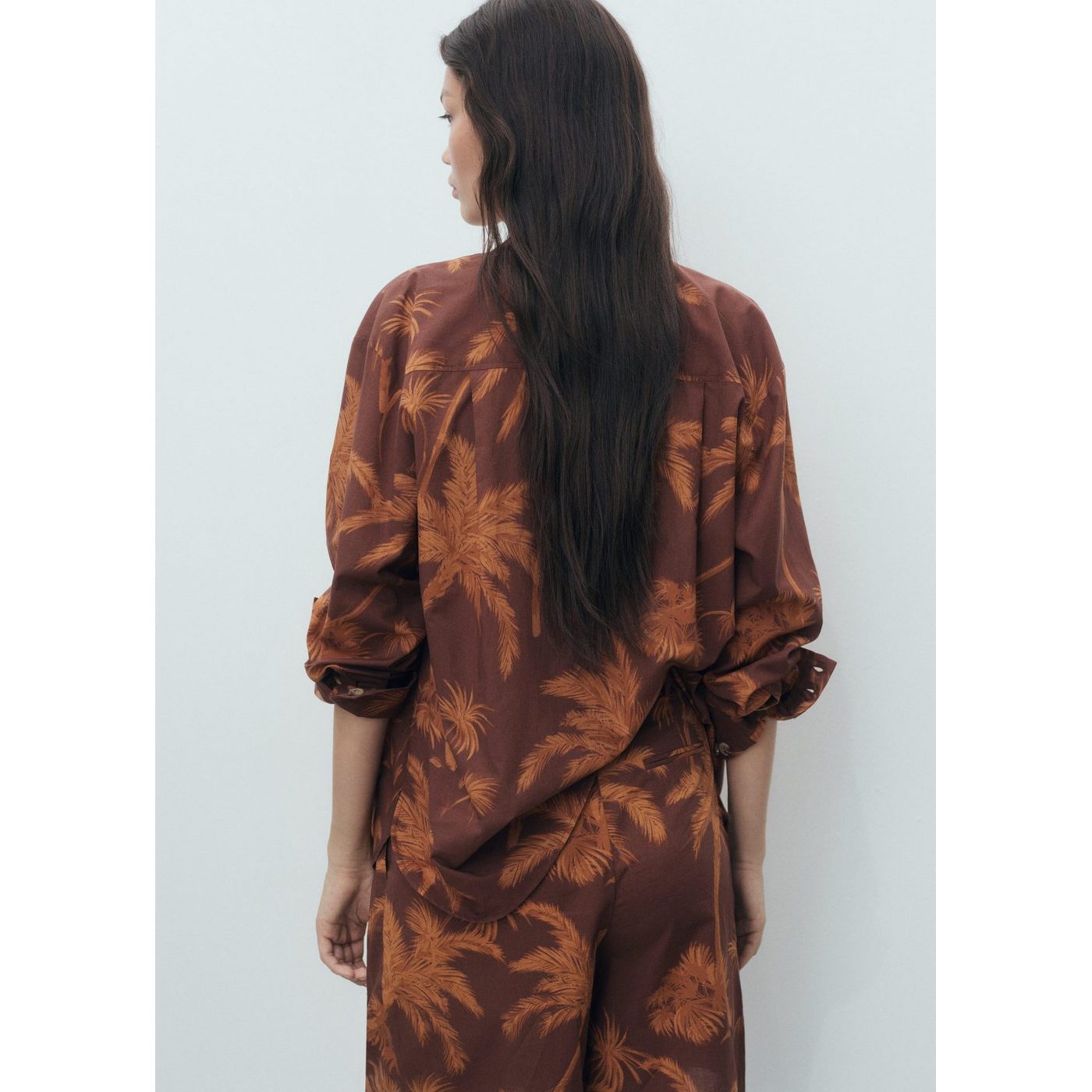 Chemise Coton En Imprimé Palmiers