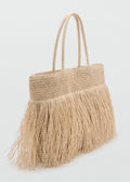 Sac Cabas Fibre Naturelle À Franges