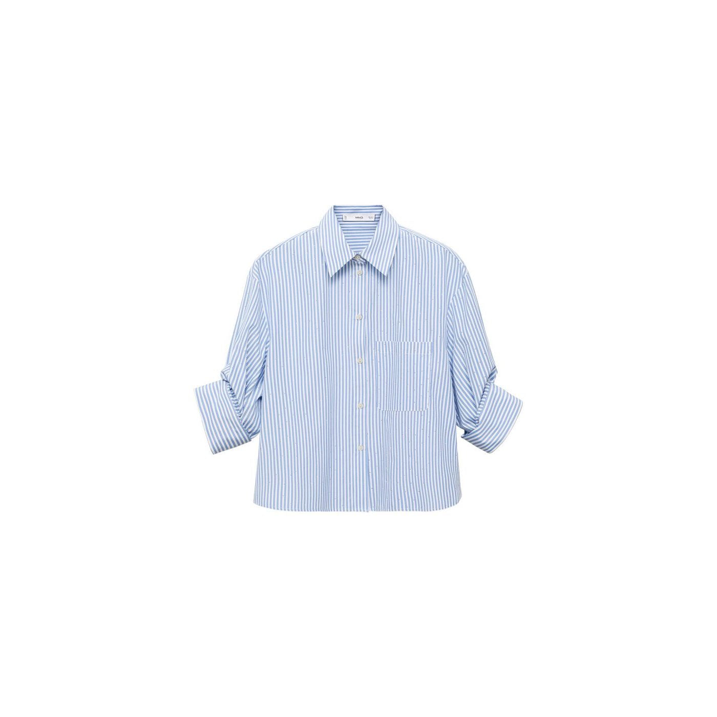 Chemise Crop Strass
