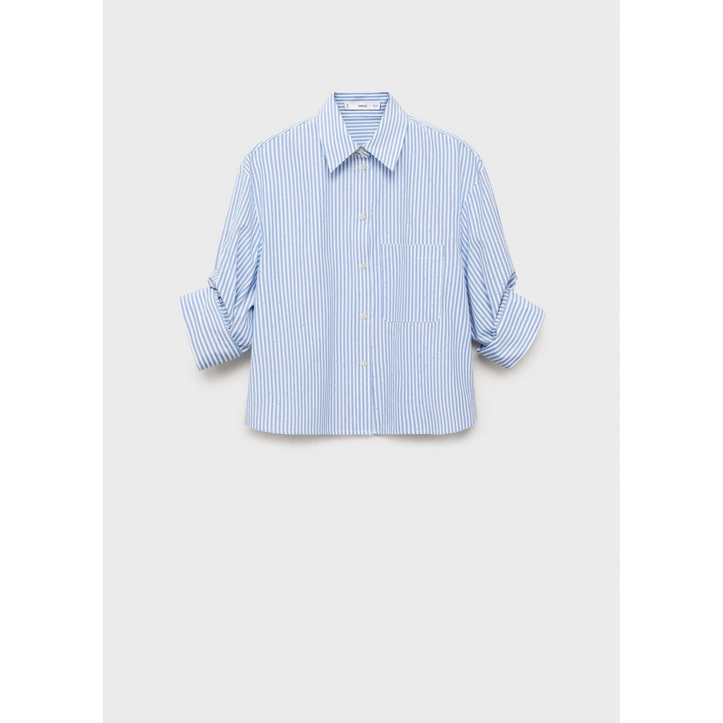 Chemise Crop Strass