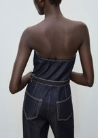 Combinaison Denim Bustier