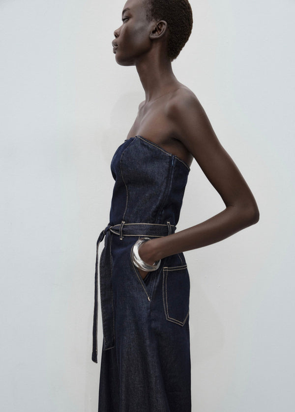 Combinaison Denim Bustier